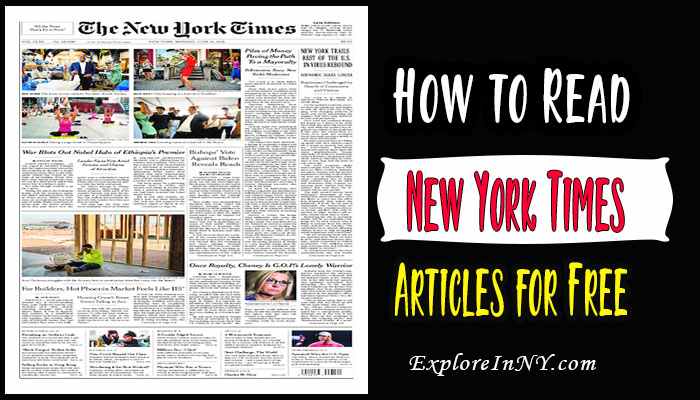 How to Read New York Times Articles for Free